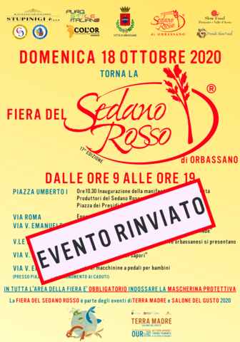 Rinviata la Fiera del Sedano Rosso 2020