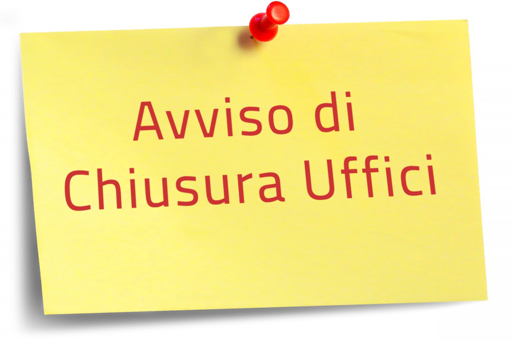 Chiusura straordinaria Ufficio di Stato Civile