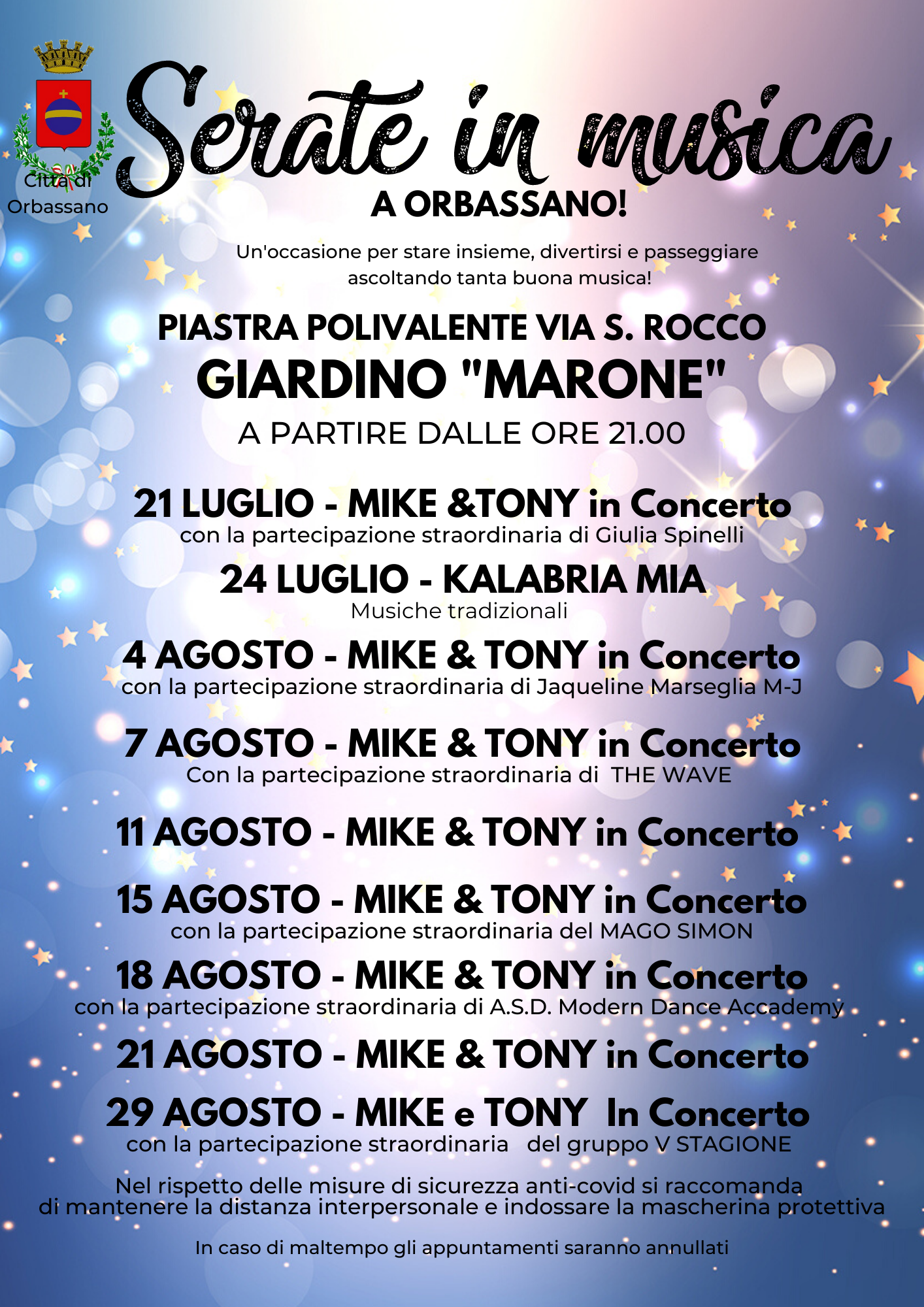 Al via le serate musicali a Orbassano